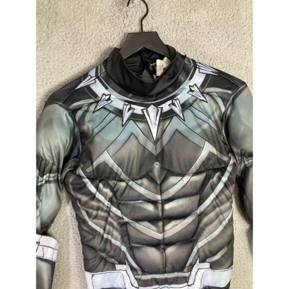 Marvel Black Panther Kids Costume Bodysuit Unisex‎ Size L Superhero Halloween - Picture 8 of 12